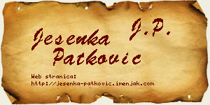 Jesenka Patković vizit kartica